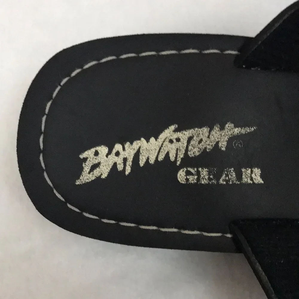 Vintage Baywatch Gear Platform Slip On Slides Slippers Sandals Womens Sz 10 90s